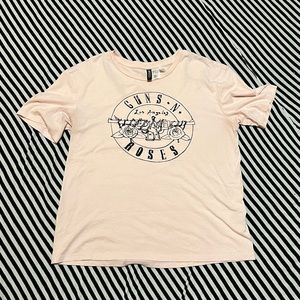 Light Pink Guns N Roses T-Shirt